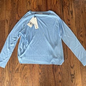 ZARA light blue sweater size S